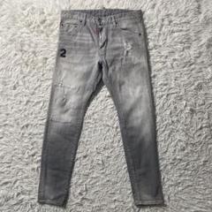 美品】ディースクエアード デニムパンツ スキニー ダメージ加工 ストレッチ 48
