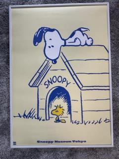 スヌーピー ミュージアム　A2 ポスター　額縁付き　サーフィン　沖縄限定 SNOOPY - PEANUTS スヌーピー ミュージアム A2 ポスター 額縁