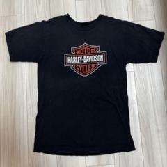 00s USA製　フロントロゴ　ブラック　ハーレーTee