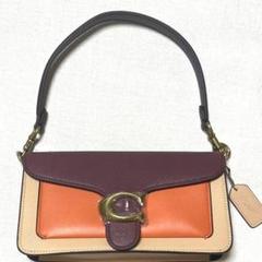 美品　COACH ショルダーバッグ オレンジ バーガンディ