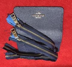 ハンドメイド向け　COACHレザー小物分解　パーツ用