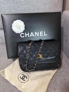 CHANEL（シャネル）マトラッセ ダブルフラップ チェーンショルダーバッグのサムネイル