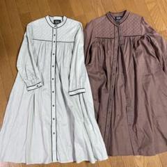 フェリシモhaco. ＆soloeアンドスロウ キルティング シャツワンピースのサムネイル