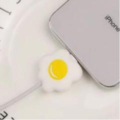 目玉焼ケーブルバイト 充電器コード 断線防止 保護 アクセサリ ケーブルバイト