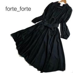 フォルテフォルテ　未使用品シルクロング長袖ワンピース 楽天市場】【中古】フォルテフォルテ FORTE FORTE 総柄 シルク