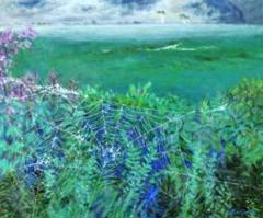 鹿の油彩画 ☆鹿 油絵 抽象画 油彩画 フレーム付き 送料無料 絵画 木の心