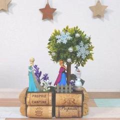 アナと雪の女王 フェイクグリーン オブジェ ②