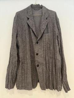 極美品✨ プリーツプリーズ グレー M位 テーラードジャケット 羽織 PLEATS PLEASE プリーツプリーズ イッセイミヤケ PP73-JK728