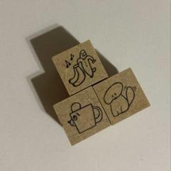 紙博　ニコレシピさん　スタンプ3つセット　紙ものコロコロ　シークレット