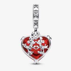 Pandora ディズニー ミッキー&ミニー キスレッド ムラノガラス