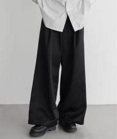 【remer リメール】ルーズアンクラシックストレートワイドパンツ