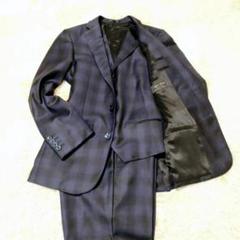 TAKA:Qスリムフィット ECO Lining セットアップスーツ ネイビー