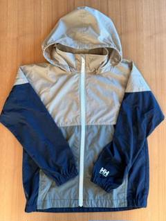 HELLY HANSEN フード付きジャケット グレー/ネイビー　140