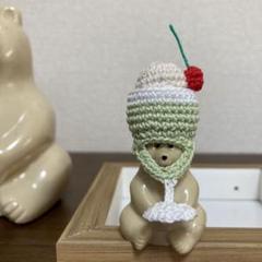 しろくま貯金箱　No.720 ガチャ　クリームソーダ