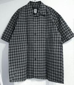 【y2k極美品】王道 L.A.GATE 半袖ワークシャツ 2XL チェック柄