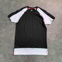 【ヴィンテージ】バイカラー　ラグランTシャツ　黒×白　古着usedSM63