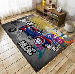 insパンクレトロラグカーペットラグマット140×200cm ベッドルーム用絨毯
