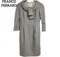 極美品✨ フランコフェラーロ　スカートスーツ　セット　ツイード　ファー　2way FRANCO FERRARO - □【美品】フランコフェラーロ セレモニー