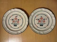 【未使用新品】Stoneware 花柄 皿2枚セット