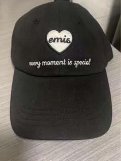 emis ハートロゴ キャップ 黒 2025年最新】emis キャップ ブラックの人気アイテム - メルカリ