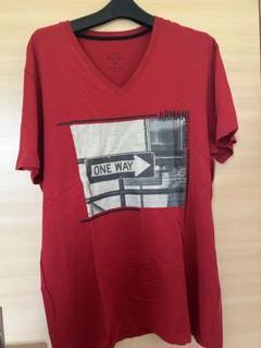 Armani Exchange 赤 グラフィックTシャツ XL