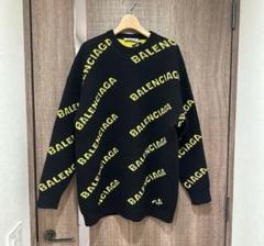 BALENCIAGA ロゴセーター M ブラック/イエロー