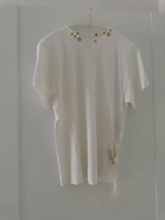 LOUIS VUITTON ホワイト半袖Tシャツ M 広瀬すず着用デザイン LOUIS VUITTON ホワイト半袖Tシャツ M 広瀬すず着用デザイン