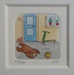 値下げ依頼分 絵画 カラー銅版画 額装品 特価◯絵画 カラー銅版画 小品額装品 - メルカリ