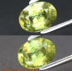 非加熱 天然イエローグリーンスフェン 1.27ct