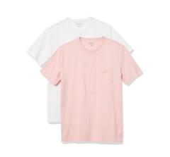 2枚組 Tシャツ クルーネック スリムフィット 半袖 メンズ M