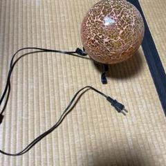 オレンジガラス テーブルランプ