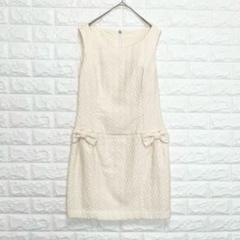 デビュー ド フィオレ レッセパッセ ワンピース ノースリーブ 白 P0401