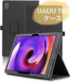 UAUU T80 ケース スタンド機能あり ブラック 黒