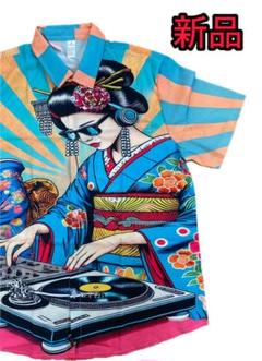 【新品】舞妓 DJ 和柄 アロハ シャツ カジュアル 日本総柄