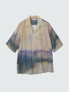 【YOKE】SILK RAYON TWILL OPEN COLLAR SHIRT