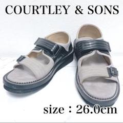 COURTLEY&SONS スエード レザー サンダル 26.5 ビブラムソール