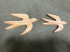 オーナメント　つばめ　タモ材　穴なし