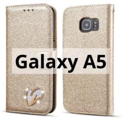 ★最終価格★Galaxy A5 ケース 手帳型 PU キラキラ カード収納