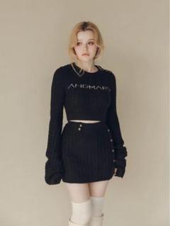 AND MARY アンドマリー Marie knit set up ブラック 黒