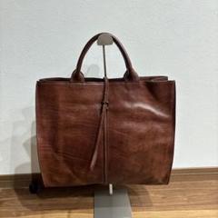 【美品】ダンゲンテン　トートバッグ　ゴートレザー　ダークブラウン　メンズ 2025年最新】genten メンズ トートバッグの人気アイテム - メルカリ