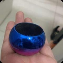 未使用箱付き ポータブルスピーカー 青紫
