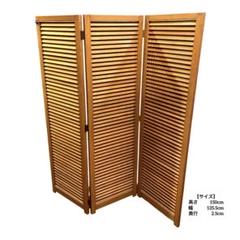【商品】　ヴィンテージ　木製ルーバー式3パネル間仕切り 商品】 ヴィンテージ 木製ルーバー式3パネル間仕切り - メルカリ