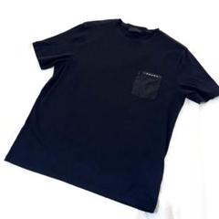 【極美品✨】22ss プラダ ラバーロゴ 切り替え ポケット付き M Tシャツ