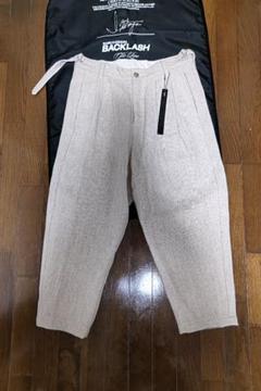★ BACKLASH 2019AW アルパカワイドサルエルパンツ 　ベージュ ☆ BACKLASH 2019AW アルパカワイドサルエルパンツ ベージュ
