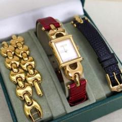 稼働 GUCCI 腕時計 チェンジベルト 1800L ヴィンテージ 1628