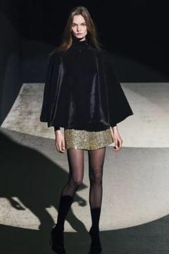 ZARA ベルベットケープ Sサイズ ブラック ZW COLLECTION ZARA ベルベットケープ Mサイズ ブラック ZW COLLECTION