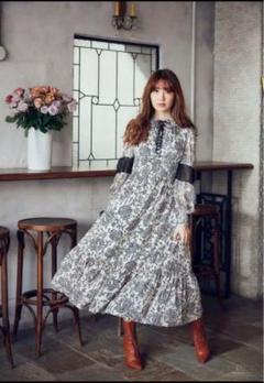2025年最新】winter floral long-sleeve dressの人気アイテム