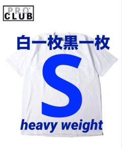 PROCLUB プロクラブ　S tシャツ 白一枚　黒一枚　tシャツ　半袖のサムネイル