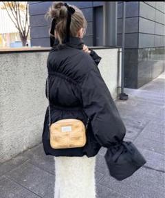 bonny リボンアクセントファイバーダウン ダウン コート ボニー