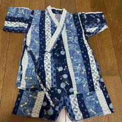 95センチ　甚平　紺、青